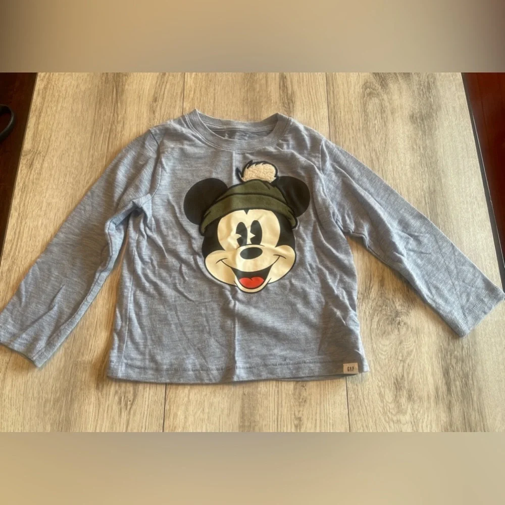Gap Mickey Long Sleeve Shirt Size 4